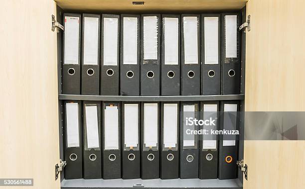 Closeup Group Of Document File In File Cabinet Background Stock Photo - Download Image Now