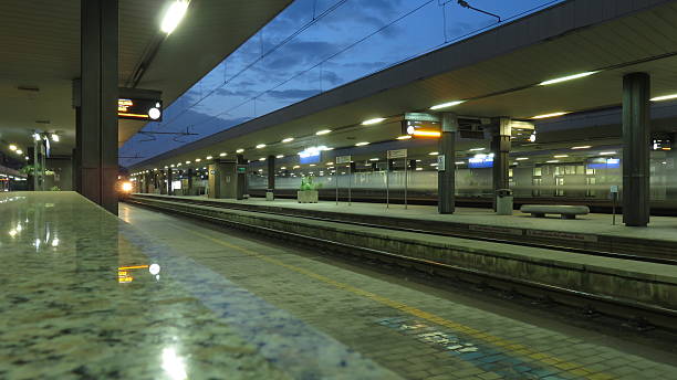 istock Pescara railway station at night 530563942