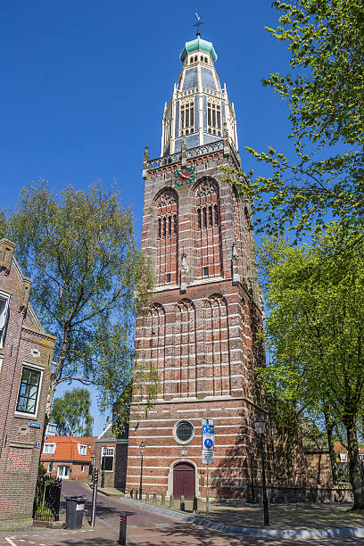 Zuiderkerk in historical village Enkhuizen Zuiderkerk in historical village Enkhuizen, The Netherlands enkhuizen stock pictures, royalty-free photos & images