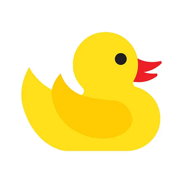 Vector illustration of Rubber duck icon