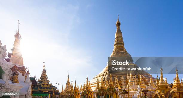 Shwedagon Pagoda In Yagon Myanmar Stock Photo - Download Image Now - Architecture, Asia, Bagan
