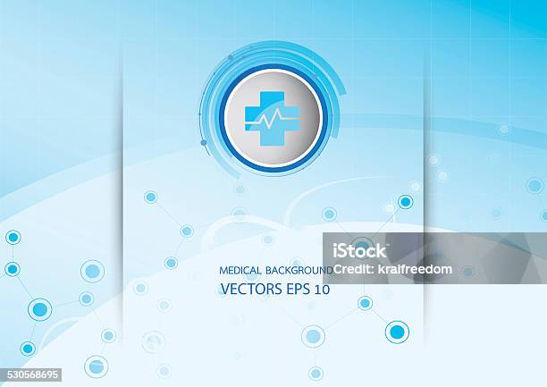 Abstract Blue Background Graphics Medical Illustrations Vector Molecules Stock Illustration - Download Image Now