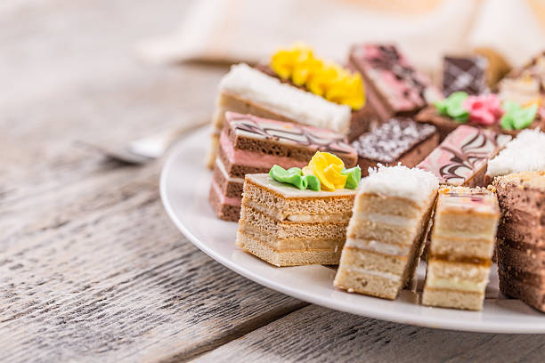 istock Small colorful sweet cakes 530568750