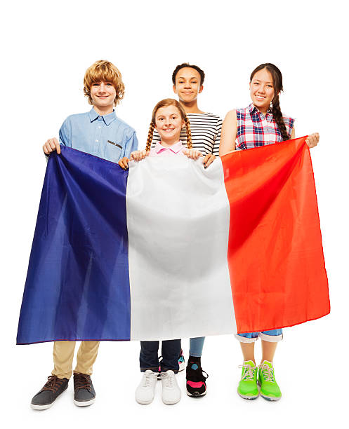 istock Four smiling multiethnic students from France 530570584