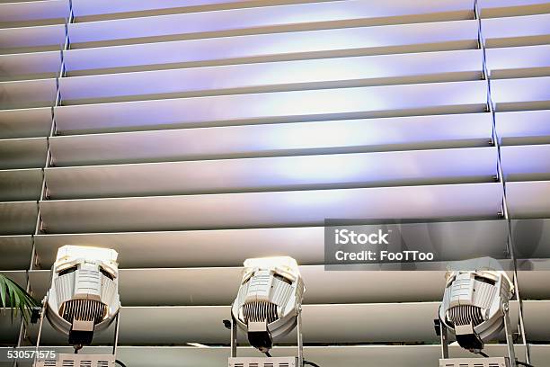 Spotlight Stock Photo - Download Image Now - Silver Colored, Window Blinds, Bright