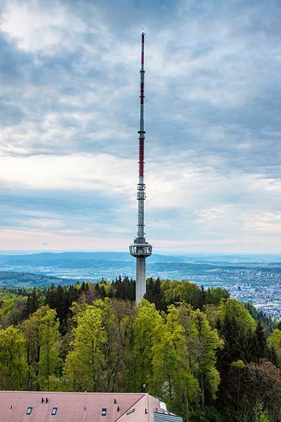 istock Radio tower at Uetliberg mountain 530571851