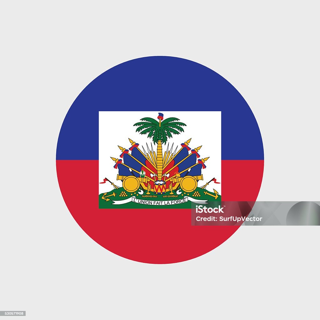 Haiti flag Set of vector icons with Haiti flag Authority stock vector