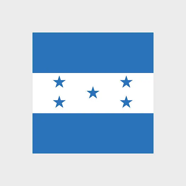 Vector illustration of Honduras flag