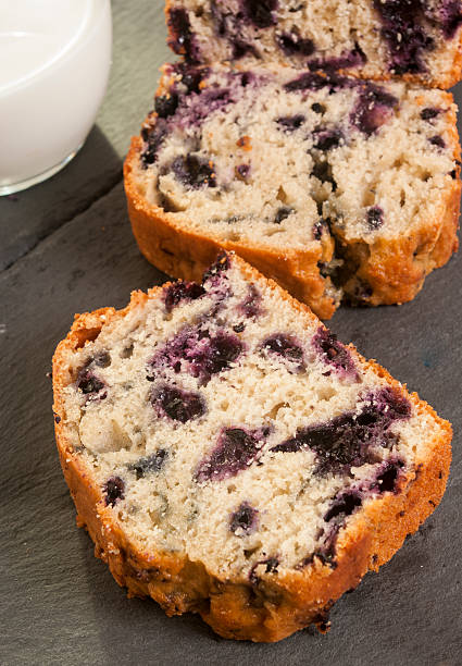 istock Home baked lemon cake with blueberries 530572282
