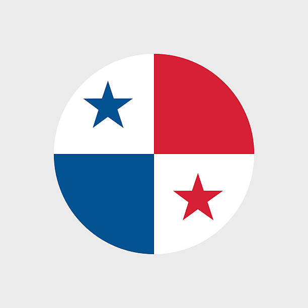 Panama flag Set of vector icons with Panama flag panama illustrations stock illustrations