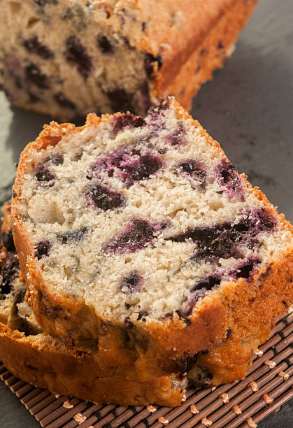 istock Home baked lemon cake with blueberries 530572440