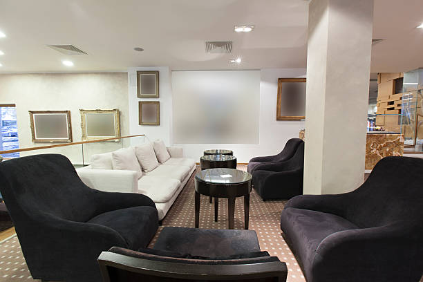 istock Furniture in hotel lobby 530573733