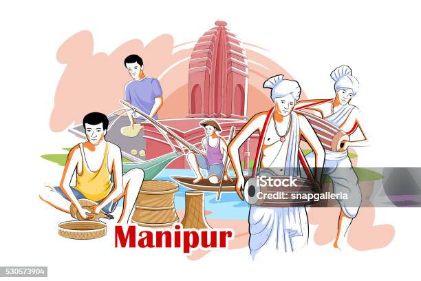 People And Culture Of Manipur India Stock Illustration - Download Image Now  - Manipur, Adult, Asia - iStock