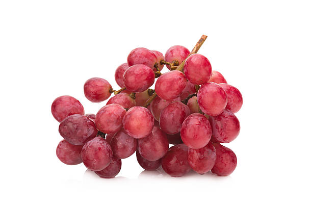 istock Bunch of red grapes Isolated on white background 530575538