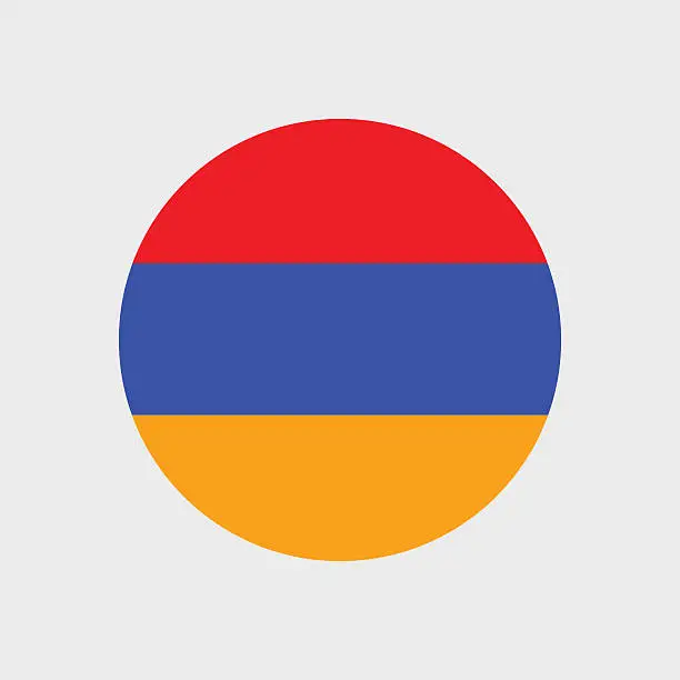 Vector illustration of Armenia flag