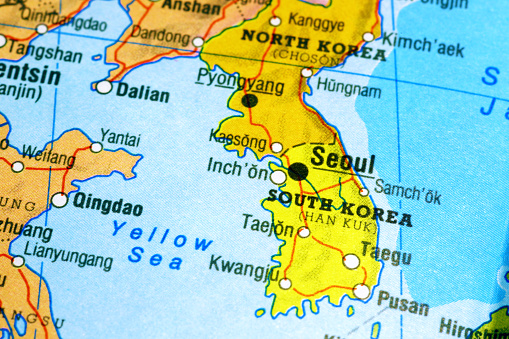 Mapa de Corea del Sur photo