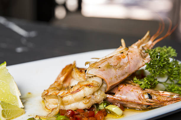 istock shrimp on the plate 530578298