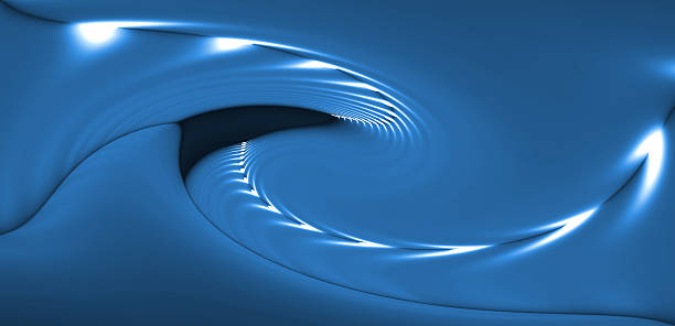 istock Abstract illustration with dark blue tunnel 3d 530578432