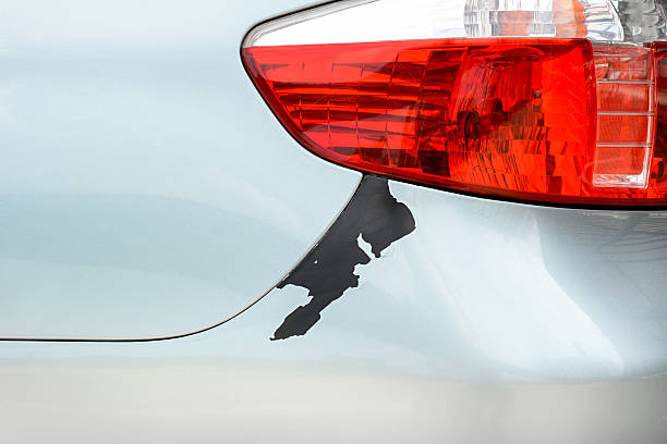 istock Car color peeling damage 530578584