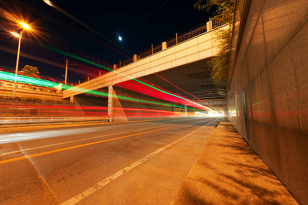 istock Abstract car in the tunnel trajectory 530579015