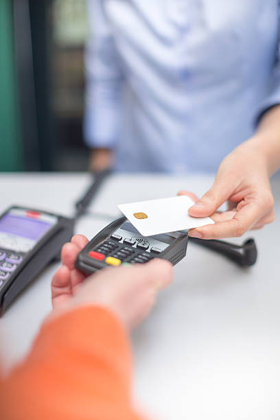 istock Contactless payment with credit card 530579572