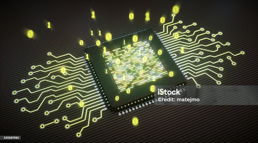 Signage Code In Microprocessor Microprocessor With Hexadecimal Display Stock Photo - Download Image ...