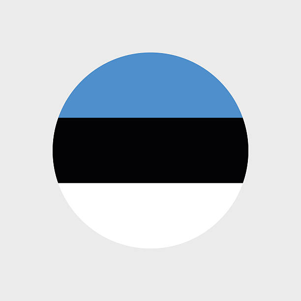 ilustrações, clipart, desenhos animados e ícones de bandeira da estônia - estonia flag pennant baltic countries