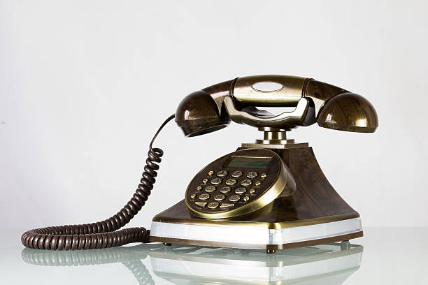 istock Old vintage telephone 530583277