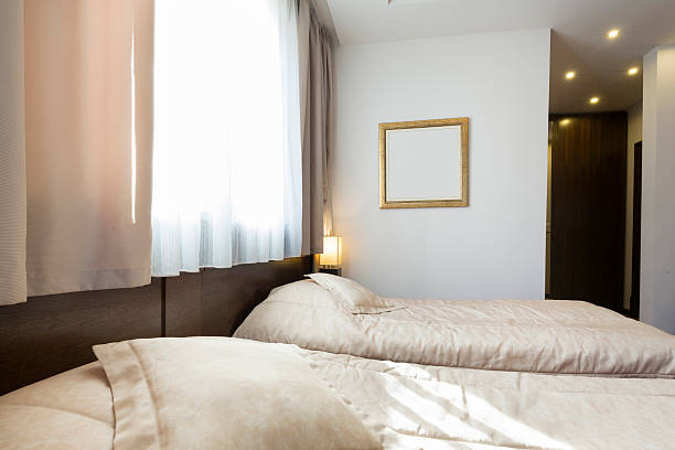 istock Interior of a hotel bedroom 530583556