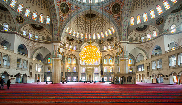 istock Interior view of Kocatepe Mosque 530584095