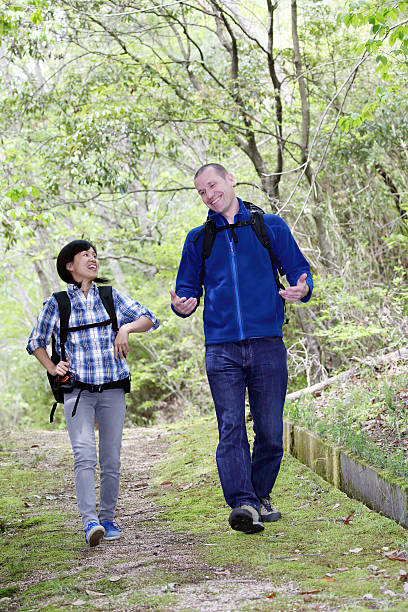 istock friends hiking in mountain 530584208