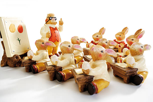 istock Easter bunnies in school 530584341