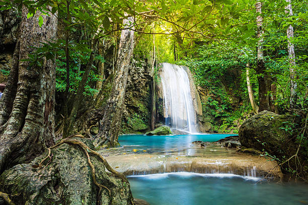 istock Erawan waterfall in Kanchanaburi, Thailand 530585016