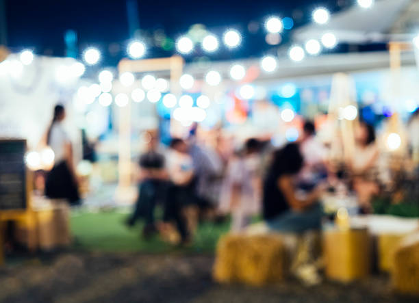 istock Festival Event Party with Blurred People Background 530585284