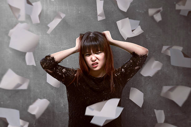 istock Asian business person get stress 530588980
