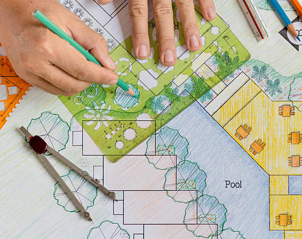 istock Landscape Architect Design hotel resort plan 530589548