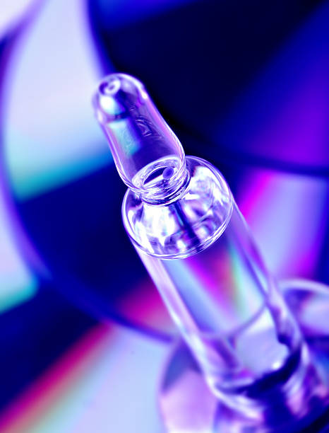istock Medical ampule on a bright background. 530591605