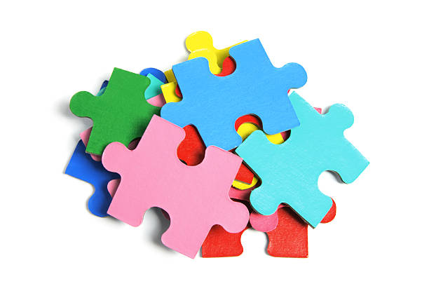 istock Pile of Jigsaw Puzzle Pieces 530591903