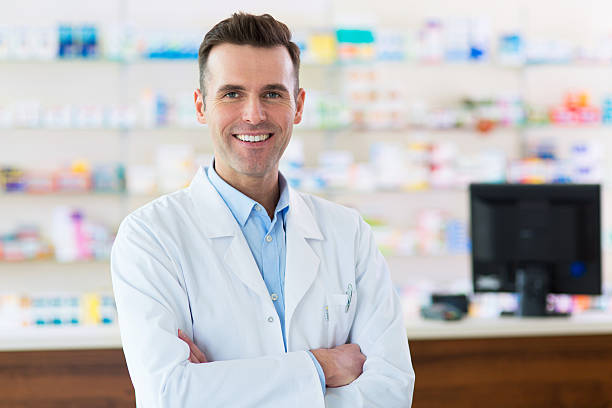 istock Pharmacist in drugstore 530592070