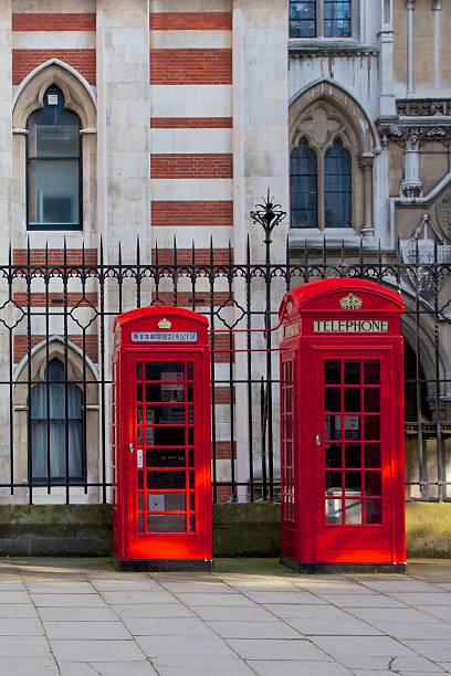 istock Red London Phone Booths 530594751