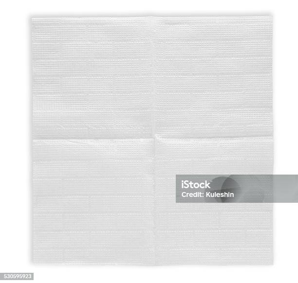 Unfolded Paper Napkin Stock Photo - Download Image Now - Blank, Clean, Close-up