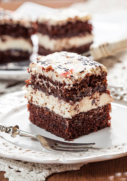 istock Piece of chocolate cake. 530601587