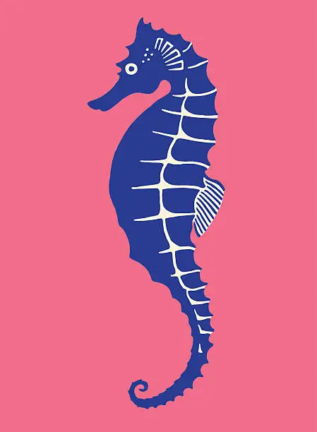 Vector illustration of Sea Horse