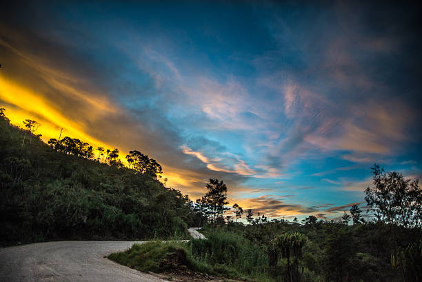 The incomparable clear light of sunrise in the tropical highlands only enhances the beauty of the colors and landscape.