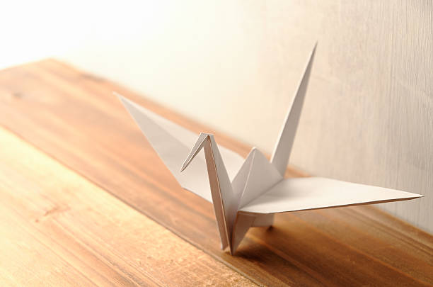 istock White Origami Crane 530607025
