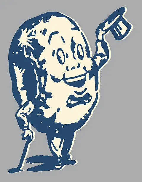 Vector illustration of Potato Man