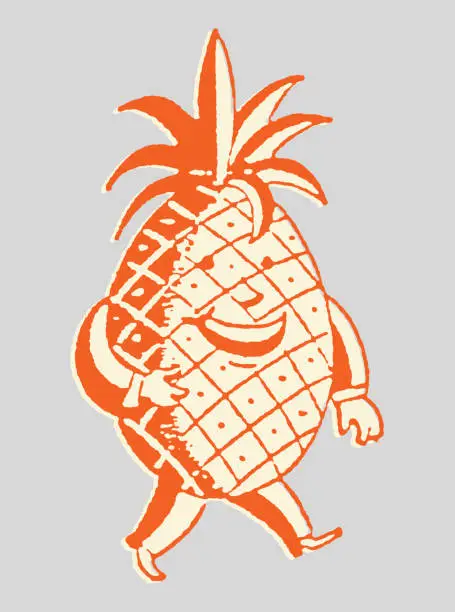 Vector illustration of Pineapple Man