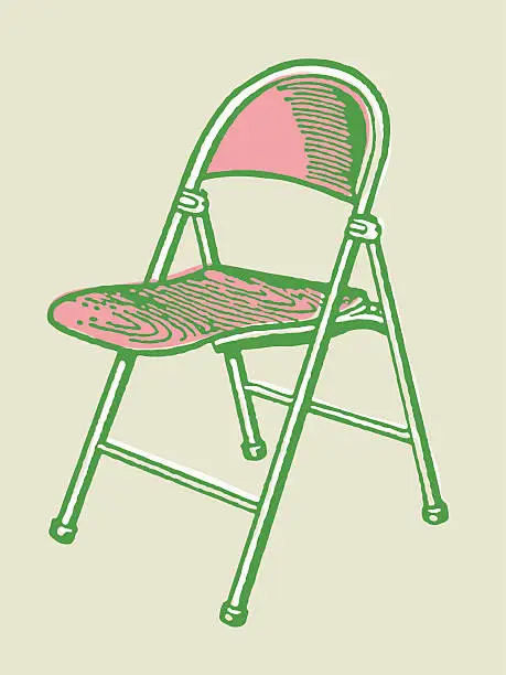 Vector illustration of Folding Chair