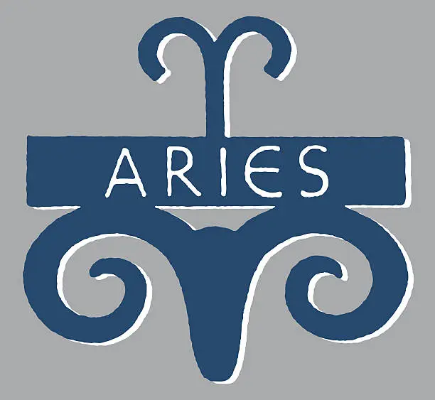 Vector illustration of Aries