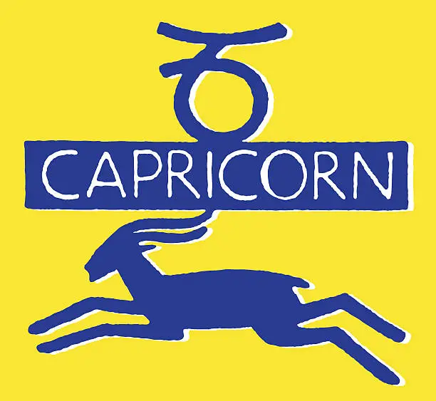 Vector illustration of Capricorn